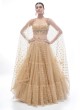 Sparkling Beige A Line Lehenga Choli